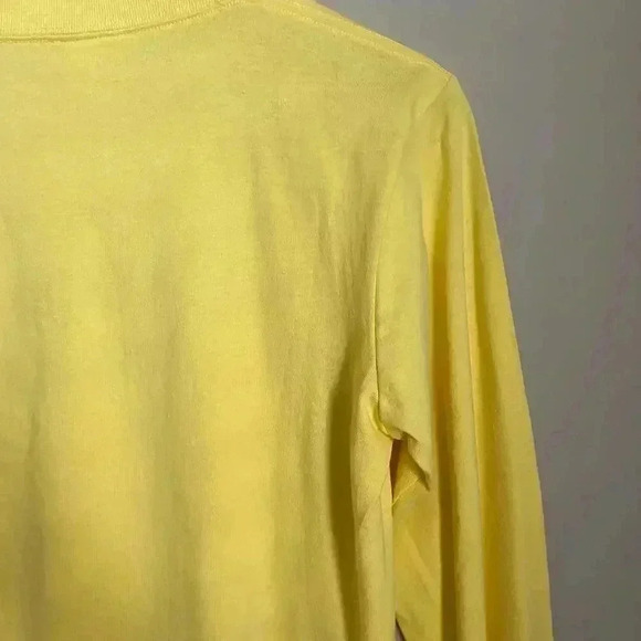 Petals &‎ Peacocks Long Sleeve T-shirt Yellow Size Small - Picture 9 of 13